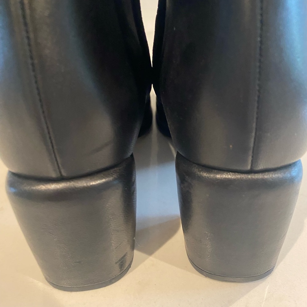 Vince Black Heeled Knee-High Boots - Picture 4 of 6